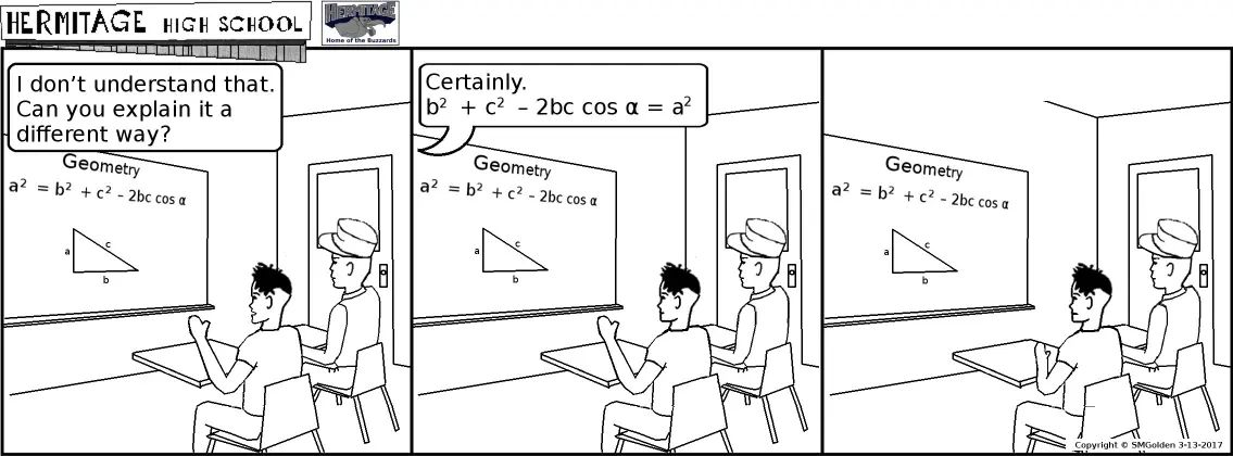 Comic strip: Could you explain it a different way?