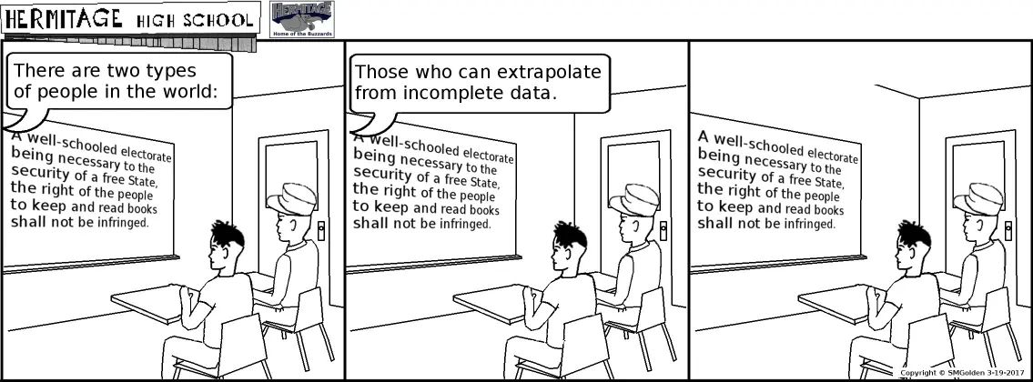 Comic strip: Incomplete data