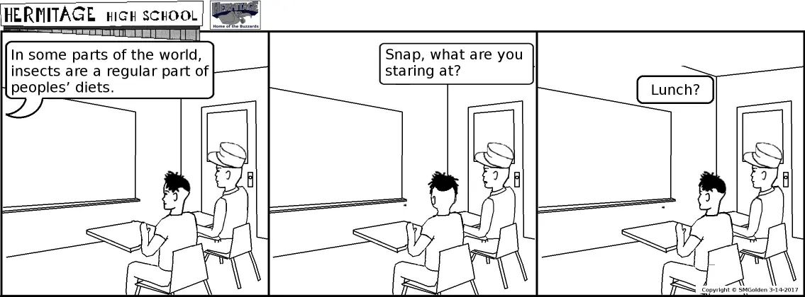 Comic strip: Insects are a part of some people&rsquo;s diet