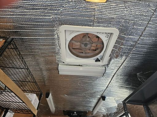 2016 Promaster 1500 136WB Cargo Bay Rear Door 02 Sowing MaxxFan and Lights 02